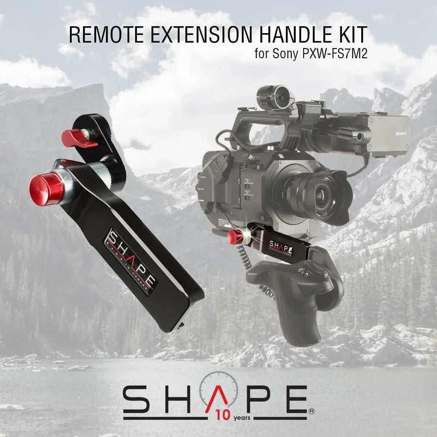 Fixez simplement le kit de poignée d'extension à la poignée du Sony FS7M2 !