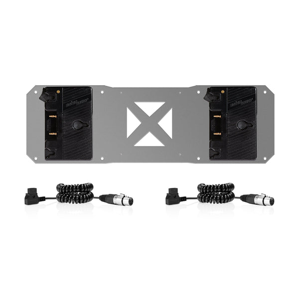 2 gold mount and 2 cables for Atomos sumo battery plate