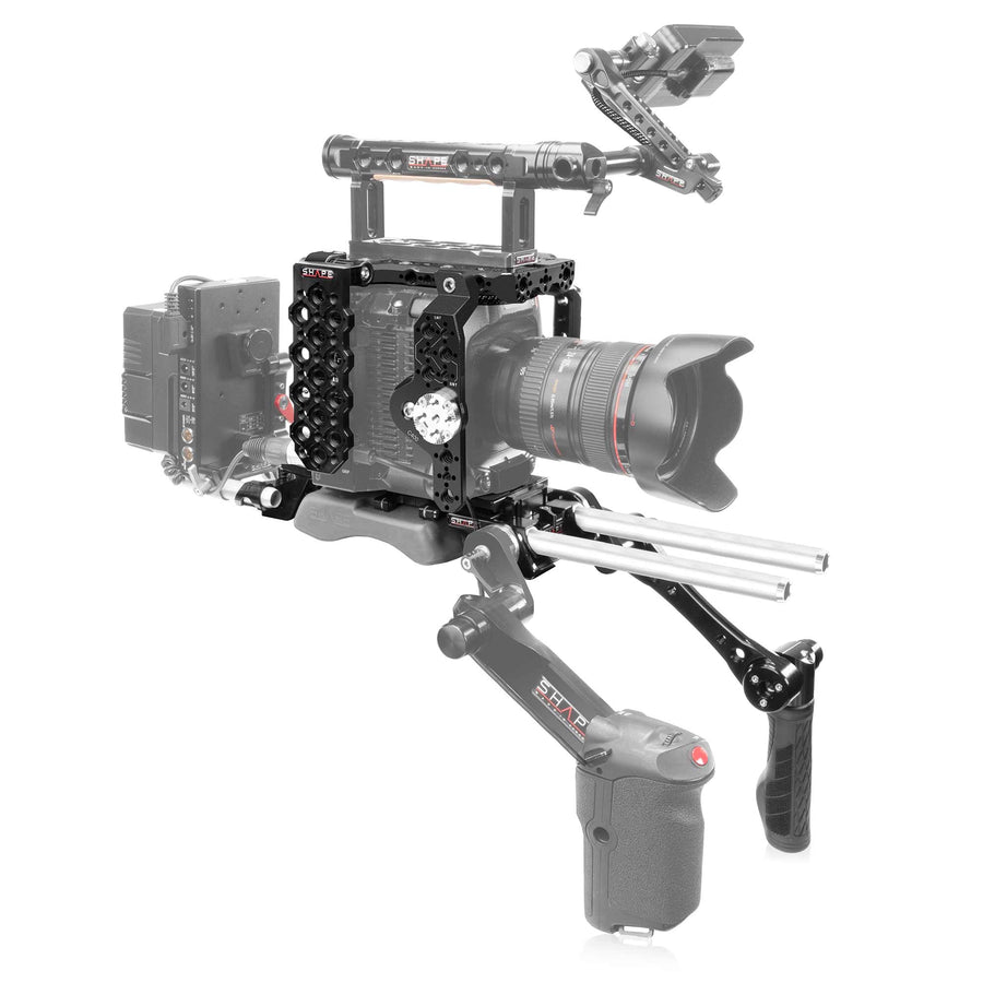 Canon C400 Camera Cage Baseplate with Handle 01_SHAPE_Canon_C400_Camera_Cage_Baseplate_with_Handle