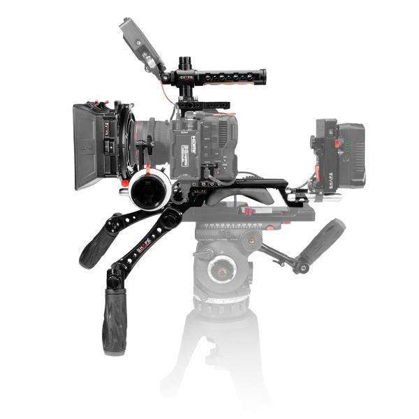 Canon C70 baseplate, cage with handles, matte box, follow focus pro
