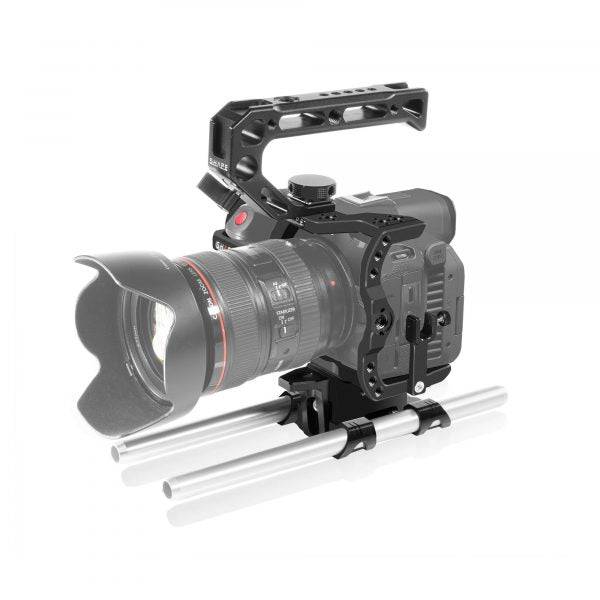 Camera cage for canon R5C/R5/R6 with 15mm LWS ROD System
