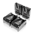 2X Mini V-mount 99Wh Batteries + Dual V-Mount Hot Swap Plate 01_SHAPE_Full_Play_Mini_Batteries_99_Wh_with_Dual_V-Mount_Hot_Swap_Mini_Battery_Plate
