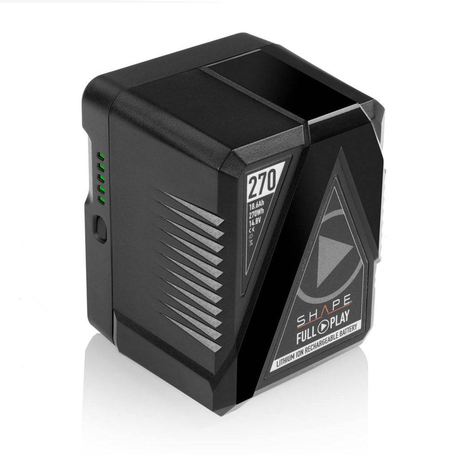 FULL PLAY 14.8 V 270 WH rechargeable lithium-ion V-mount battery 01_SHAPE_Full_Play_Rechargeable_Battery_270_Wh_V-Mount