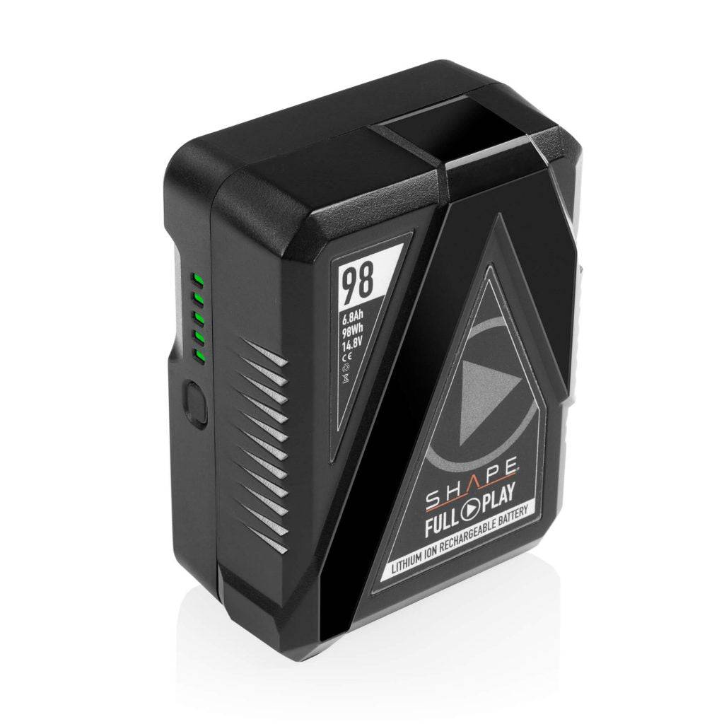 FULL PLAY 14.8 V 98 WH rechargeable lithium-ion V-mount battery 01_SHAPE_Full_Play_Rechargeable_Battery_98_Wh_V-Mount