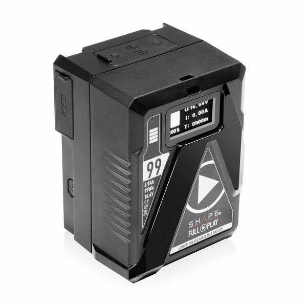 SHAPE Mini batterie V-Mount 99Wh avec entrée/sortie USB-C