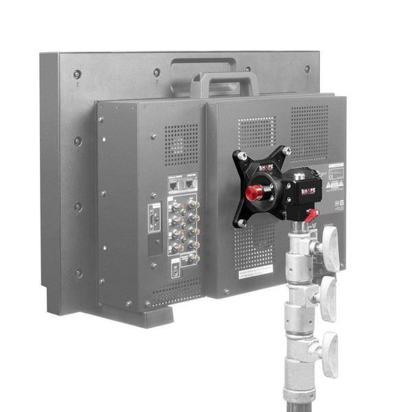 Fixation support moniteur SHAPE Vesa avec bouton-poussoir