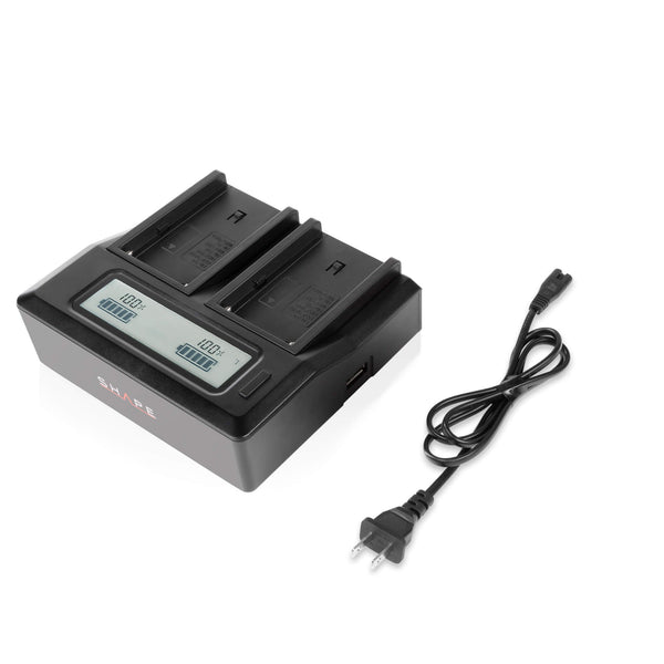 SHAPE Chargeur LCD Double NP-F
