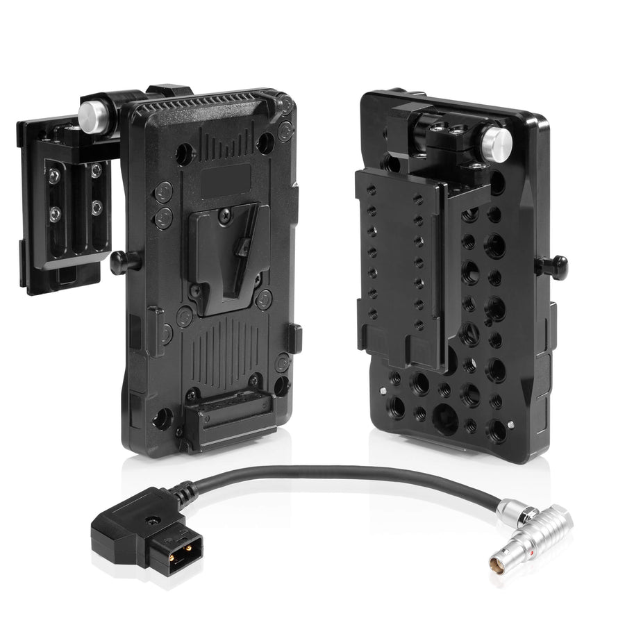 RED® KOMODO™ & KOMODO™ 6K PRODUCTION PACK V-mount pivoting battery plate 01_SHAPE_RED__KOMODO____KOMODO__6K_Production_Pack__Pivoting_V-Mount_Battery_Plate