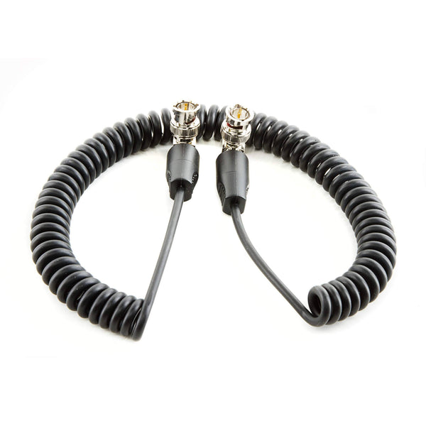 20 inches coil SDI cable BNC 90-degree connectors