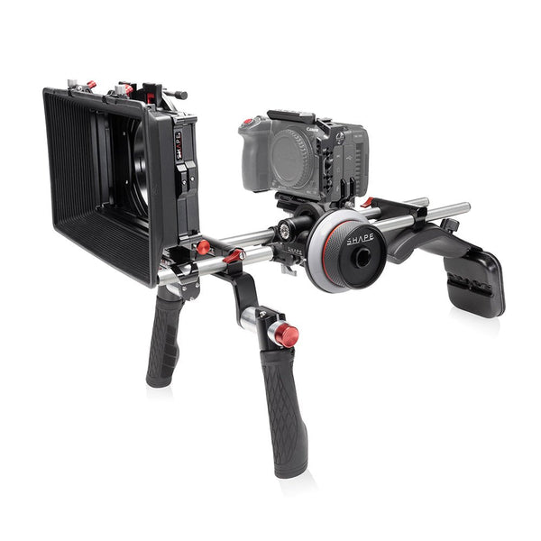 Shoulder Mount Matte Box Follow Focus for Canon C50