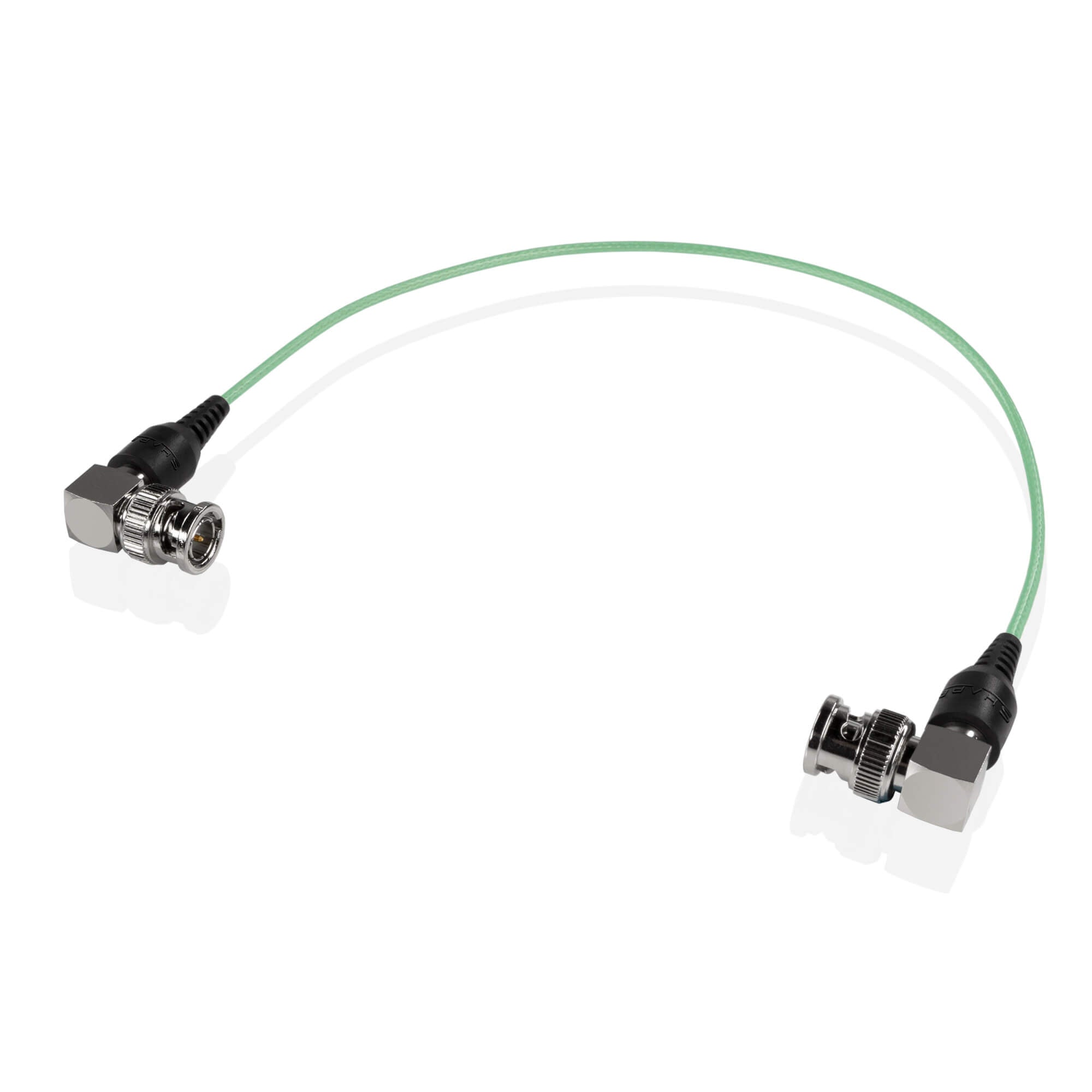skinny 90-degree BNC cable 12 inches green 01_SHAPE_Skinny_90-Degree_BNC_Cable_12_inches_Green