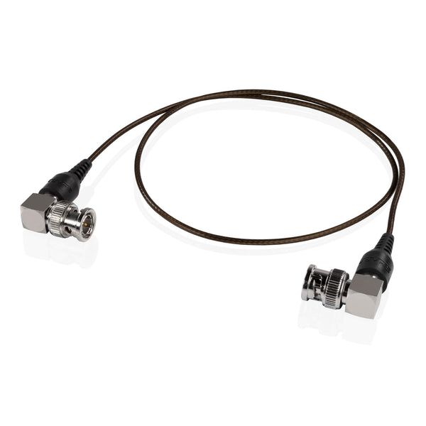 Skinny 90-degree BNC cable 24 inches black
