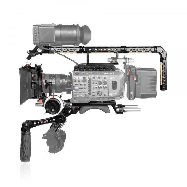 Sony FX9 baseplate, cage, top handle, long VF, 4x5.6 matte box, follow focus pro