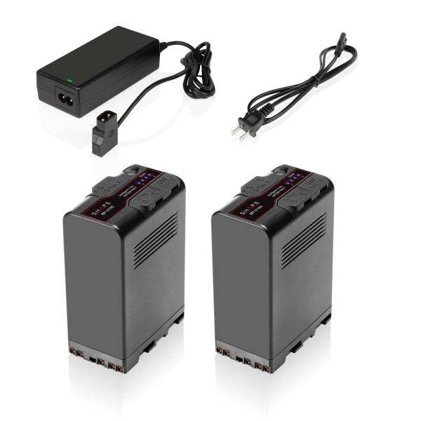BP-U100 Lithium-Ion 98Wh,14.4V,6800 mAh Two Batteries with Travel Charger
