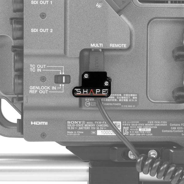 Sony FX9 remote handle cable clamp 01_SHAPE_Sony_FX9_Remote_Handle_Cable_Clamp