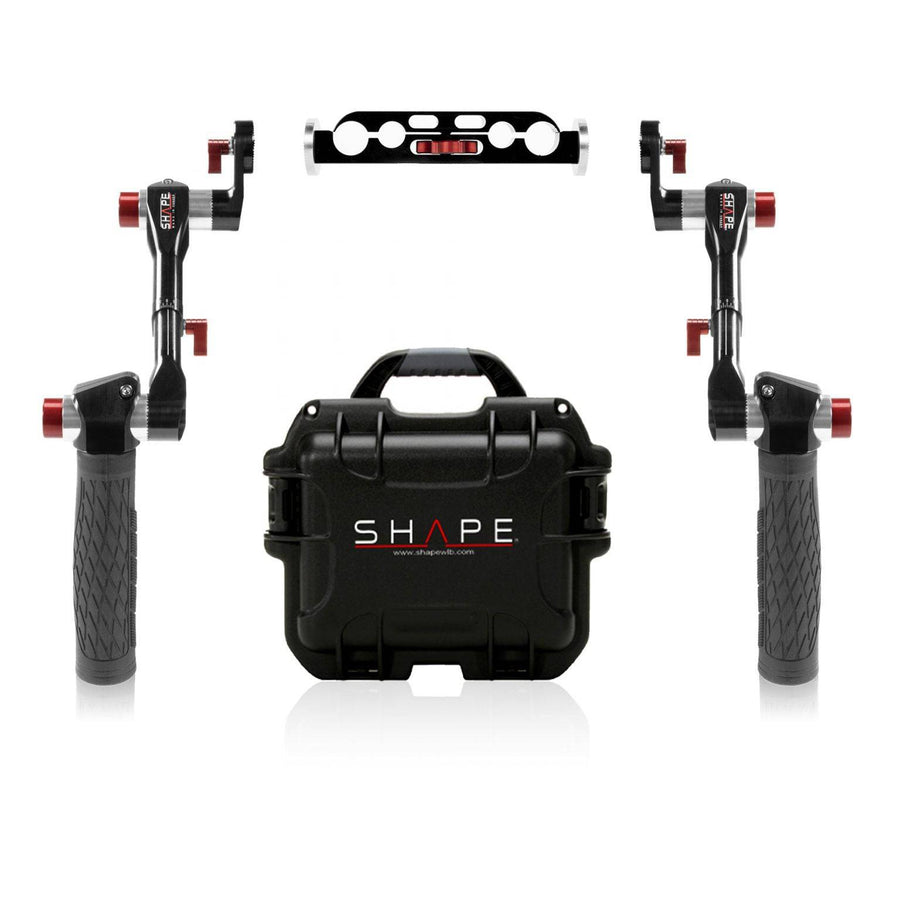 Telescopic handle Arri rosette with rod bloc and shock-resistant case 01_SHAPE_Telescopic_Handles_ARRI_Rosette_with_Rod_Bloc_and_Shock-Resistant_Case