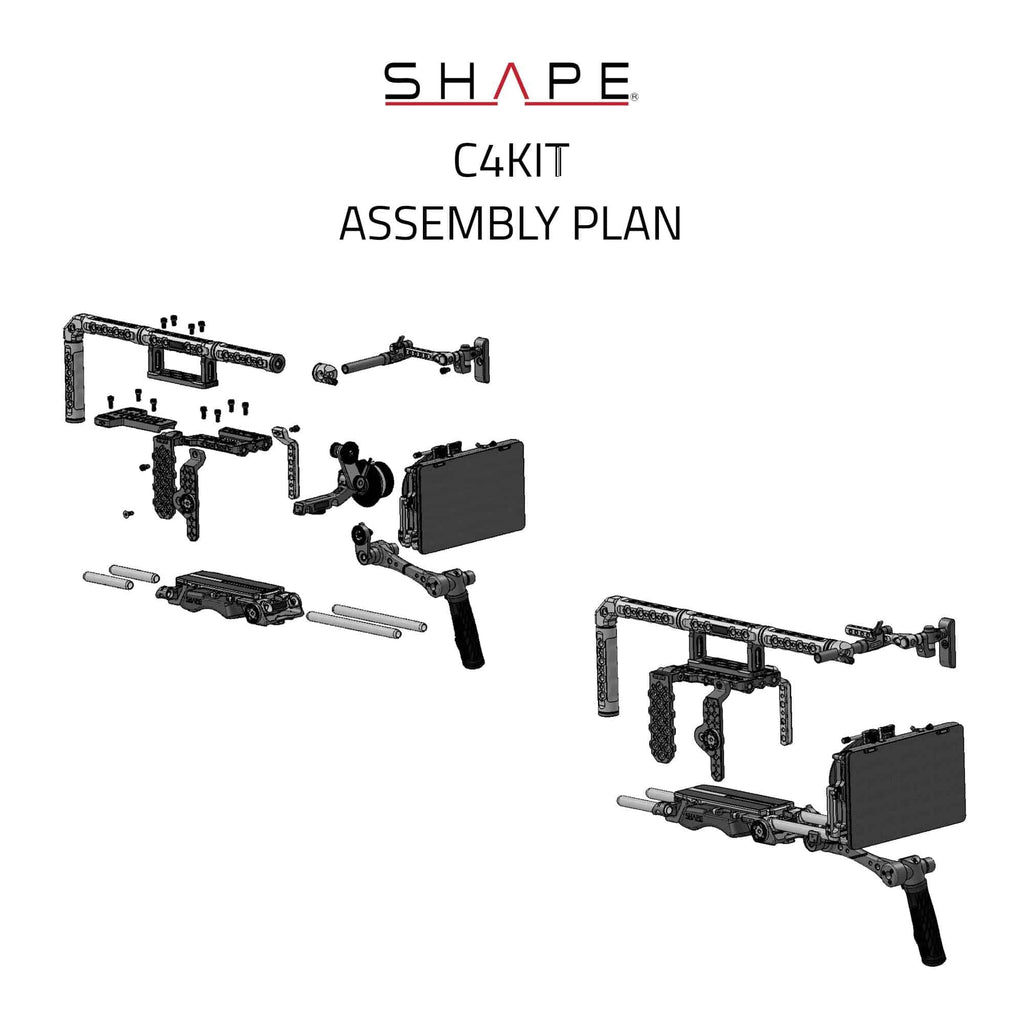 Canon C400 Baseplate, Cage, Top Handle,VF, 4X5.6 Matte Box, Follow Focus Pro 02_SHAPE_Canon_C400_Baseplate__Cage__Top_Handle_VF__4X5.6_Matte_Box__Follow_Focus_Pro