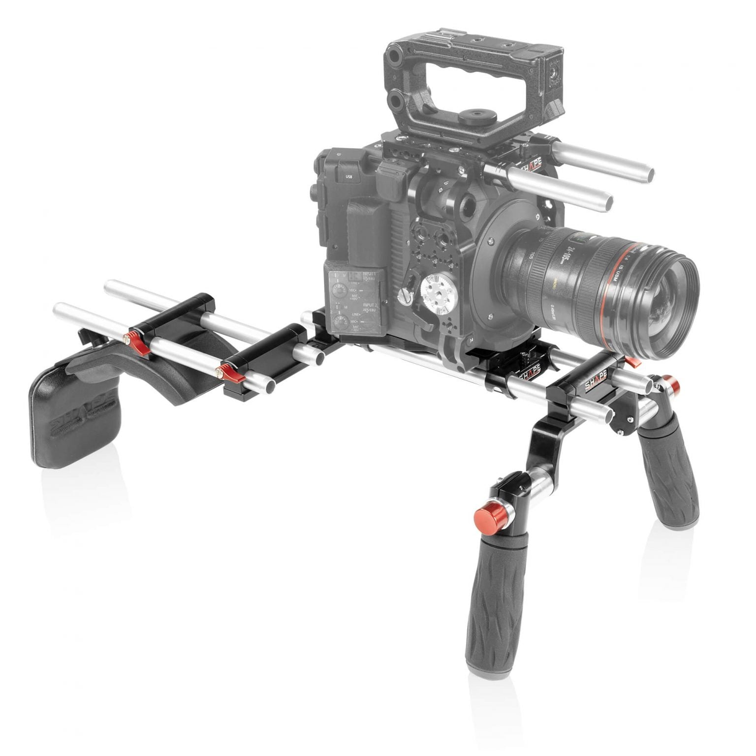 Canon C500 Mark II, C300 Mark III offset rig 02_SHAPE_Canon_C500_MKII_C300_MKIII_Offset_Shoulder_Mount_Rig