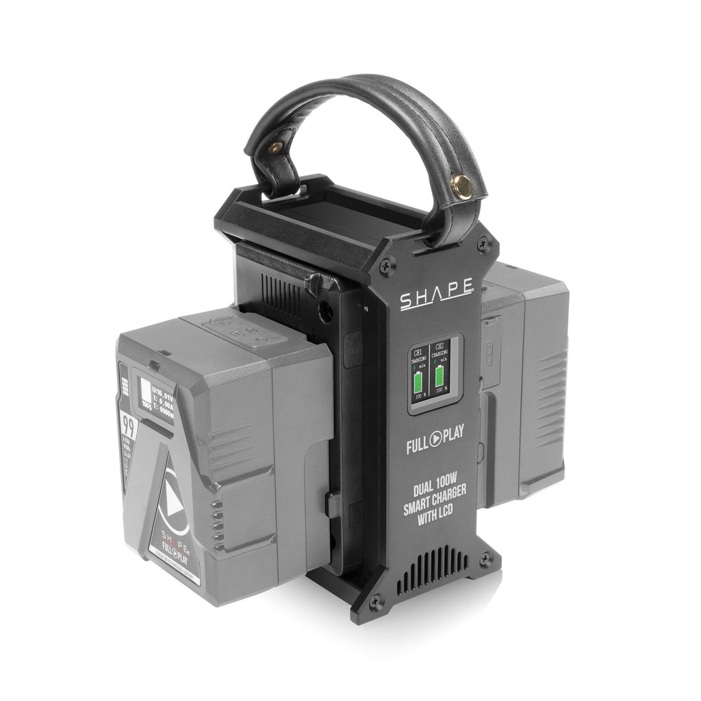 FULL PLAY Dual V-Mount 100W Fast Charger with LCD 02_SHAPE_FULL_PLAY_Dual_V-Mount_100W_Fast_Charger_with_LCD