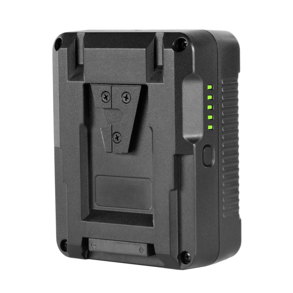 One FULL PLAY14.8 V 98 WH rechargeable lithium-ion V-mount battery with FULL PLAY portable d-tap travel battery charger 02_SHAPE_Full_Play_Rechargeable_Battery_98_Wh_V-Mount_with_SHAPE_Full_Play_Portable_D-Tap_Battery_Charger