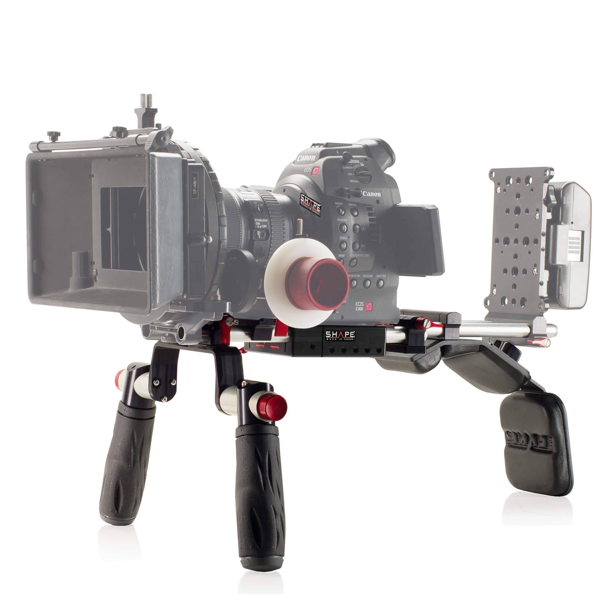 Canon C100 C300 C500 offset rig 02_SHAPE_Offset_Shoulder_Mount_Rig_for_Canon_C100_C300_C500