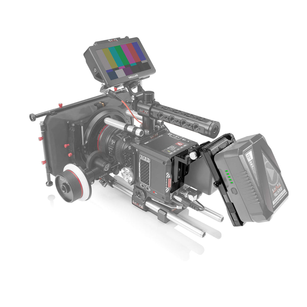 RED® KOMODO™ & KOMODO™ 6K PRODUCTION PACK V-mount pivoting battery plate 02_SHAPE_RED__KOMODO____KOMODO__6K_Production_Pack__Pivoting_V-Mount_Battery_Plate