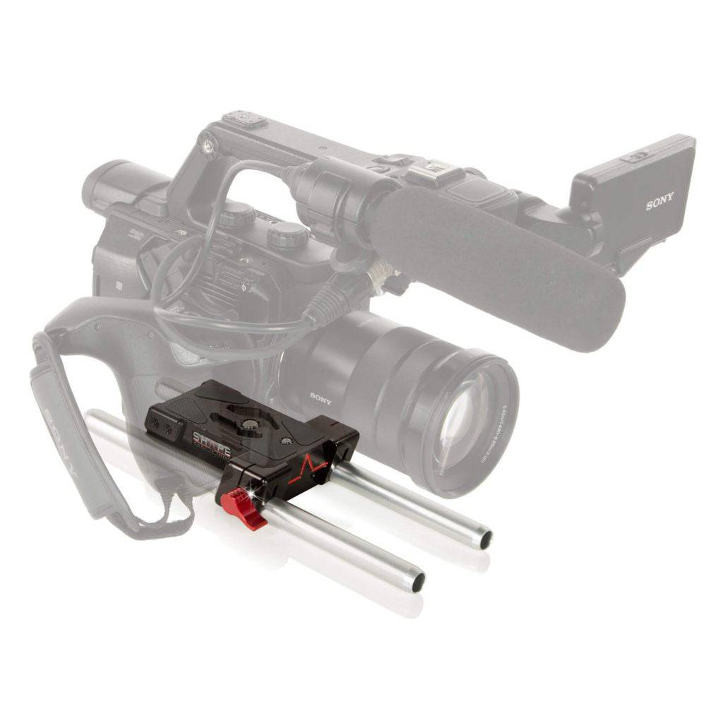 Sony FS5, FS5M2 baseplate 02_SHAPE_Sony_FS5_FS5_II_15_mm_Baseplate