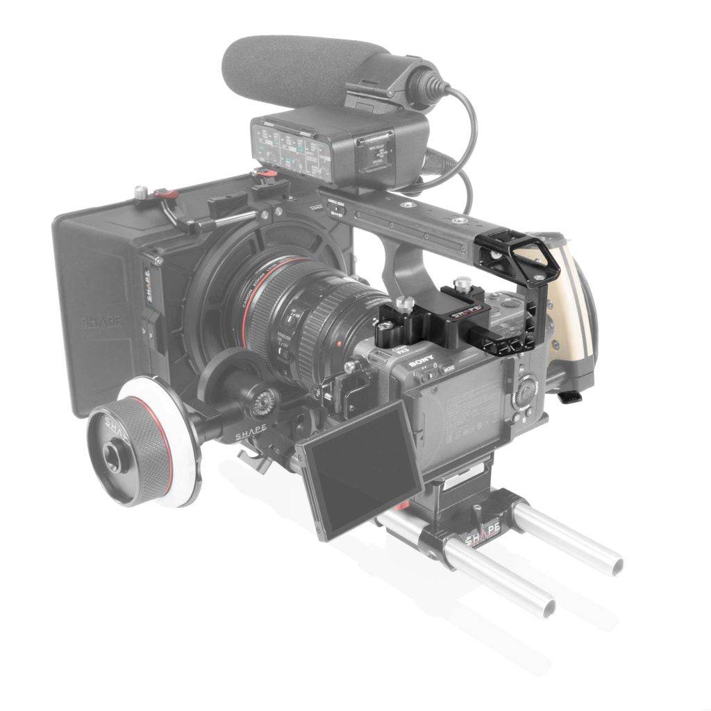 Sony FX3/FX30 Handle Extension Rig Noise cancelling solution 02_SHAPE_Sony_FX3_FX30_Handle_Extension_Rig_Noise_Cancelling_Solution