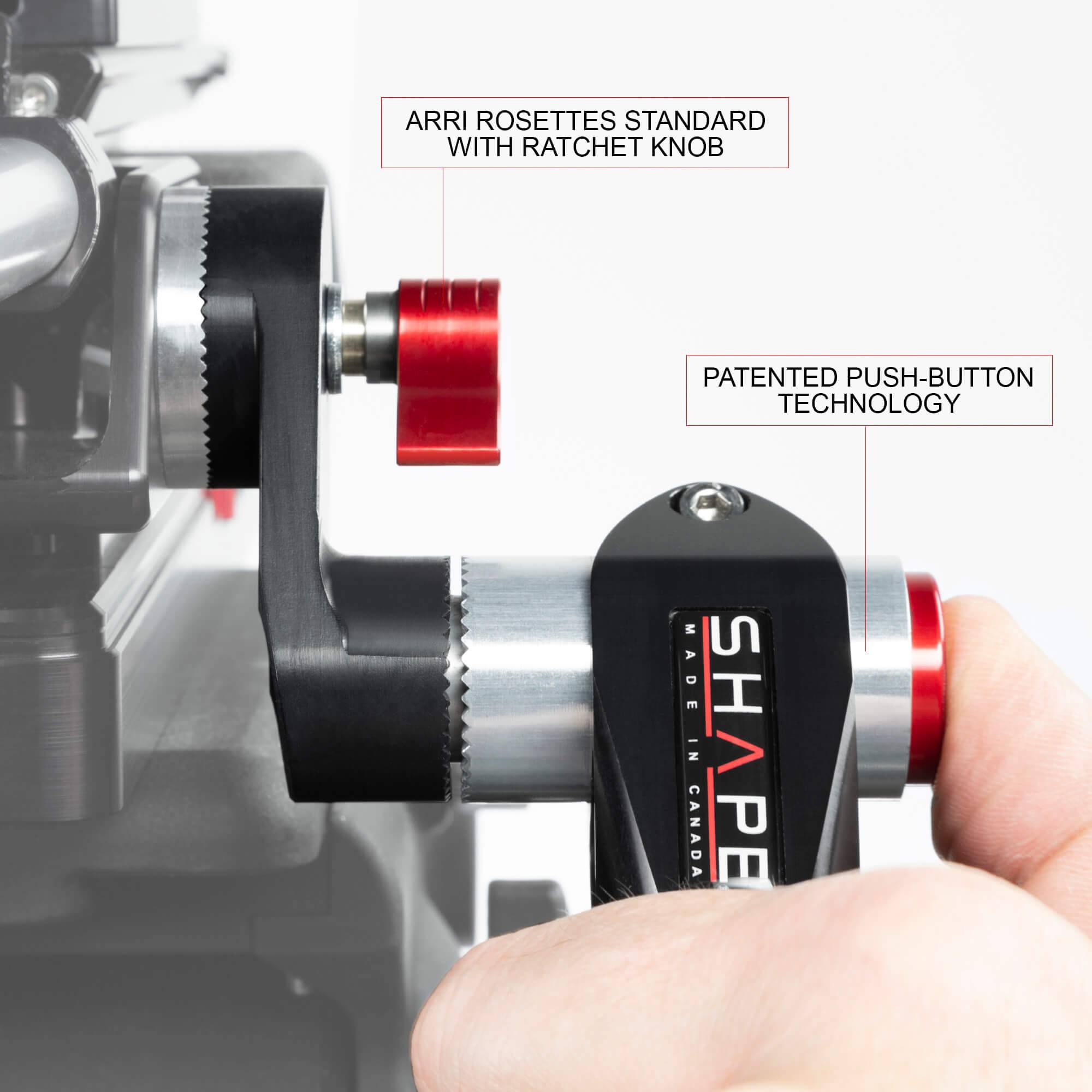 Telescopic handle Arri rosette with rod bloc and shock-resistant case 02_SHAPE_Telescopic_Handles_ARRI_Rosette_with_Rod_Bloc_and_Shock-Resistant_Case