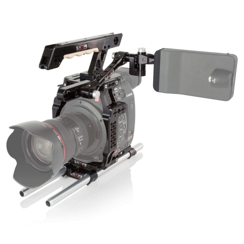 Canon C200 &amp; C200B cage handle EVF mount 03_SHAPE_Camera_Cage__Top_Handle__Rod_Bloc_System_and_View_Finder_Mount_for_Canon_C200_C200B