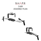Canon C400 Camera Cage Baseplate with Handle 03_SHAPE_Canon_C400_Camera_Cage_Baseplate_with_Handle