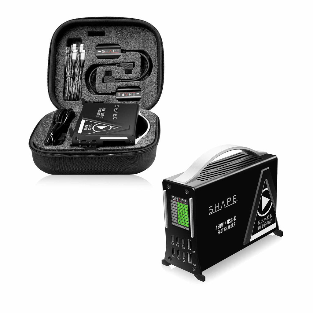 Fast Charger Kit USB-C with 2x Mini V-Mount 50Wh Batteries 03_SHAPE_Fast_Charger_Kit_USB-C_with_2x_50Wh_Mini_V-Mount_Batteries