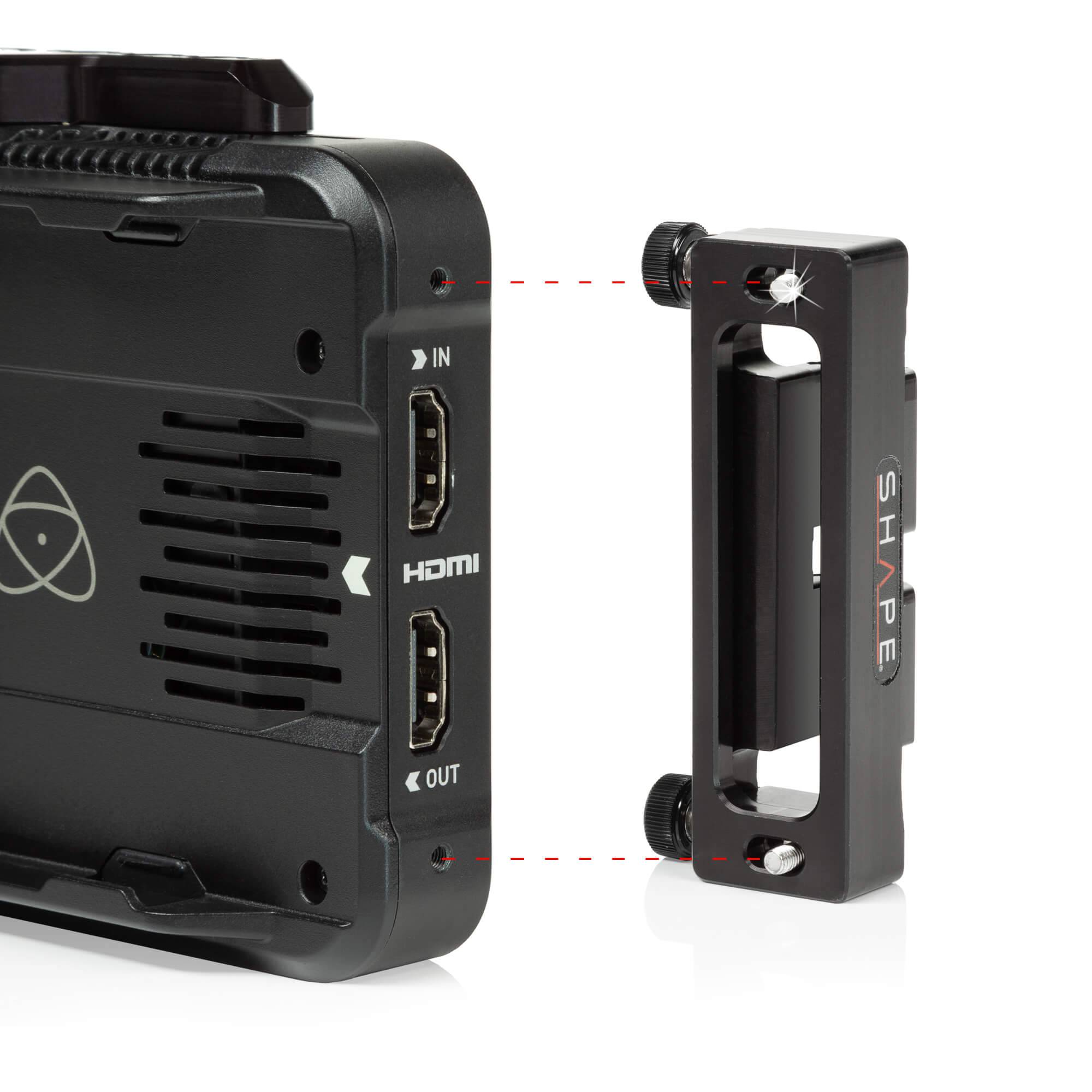 HDMI lock system for Atomos ninja v 5" & V+ 5 .2" monitor recorders 03_SHAPE_HDMI_Lock_System_for_Atomos_Ninja_V_V_