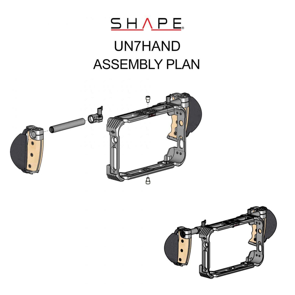 Atomos Shogun 7 monitor cage with handles 03_SHAPE_Monitor_Cage_with_Handle_for_Atomos_Shogun_7
