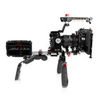 Atomos Shinobi monitor with 15 mm LWS swivel rod clamp 03_SHAPE_Monitor_Cage_with_Swivel_Rod_Clamp_for_Atomos_Shinobi