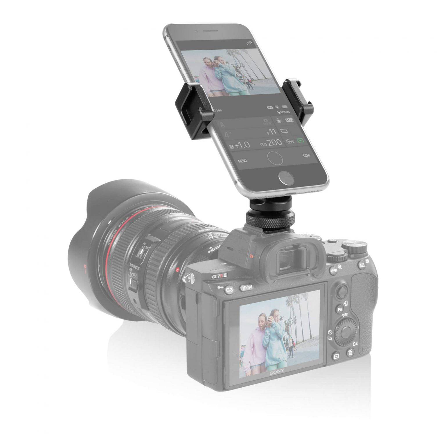Friction swivel and tilt smartphone aluminum clamp 03_SHAPE_Smartphone_Clamp_Friction_Swivel_and_Tilt
