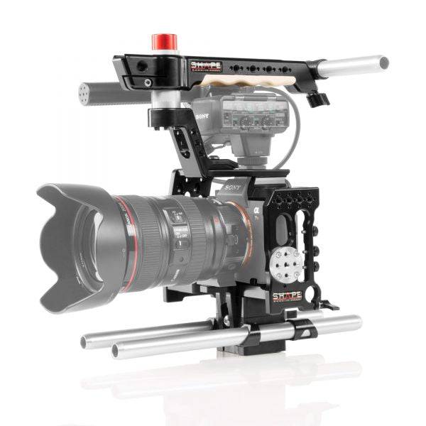 Sony A7R3 cage 15 mm rod system 03_SHAPE_Sony_A7R_III_A7_III_Camera_Cage__Top_Handle_and_Rod_Bloc_System
