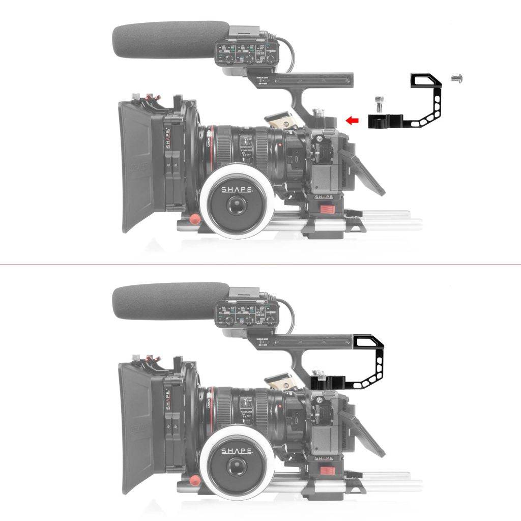 Sony FX3/FX30 Handle Extension Rig Noise cancelling solution 03_SHAPE_Sony_FX3_FX30_Handle_Extension_Rig_Noise_Cancelling_Solution