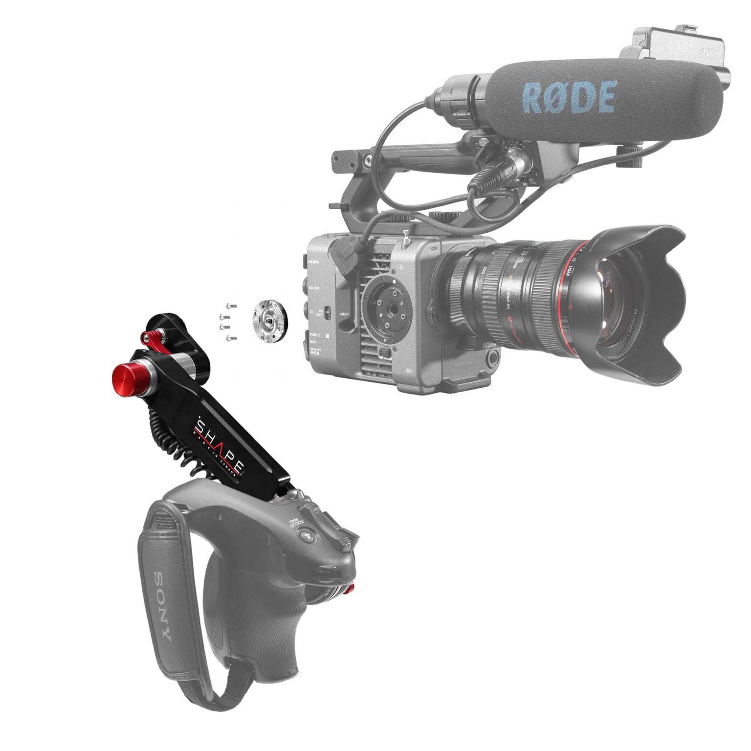 Sony FX6 remote extension handle and cable 03_SHAPE_Sony_FX6_Remote_Extension_Handle_with_Cable