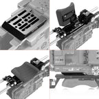 Sony FX9 baseplate, cage, top handle, long VF, 4x5.6 matte box, follow focus pro 03_SHAPE_Sony_FX9_Camera_Bundle_Rig_Kit
