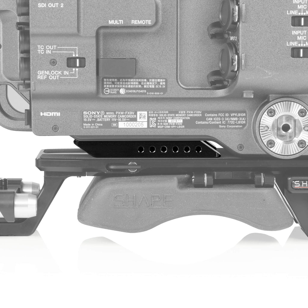 Sony FX9 rear insert plate 03_SHAPE_Sony_FX9_Rear_Insert_Plate