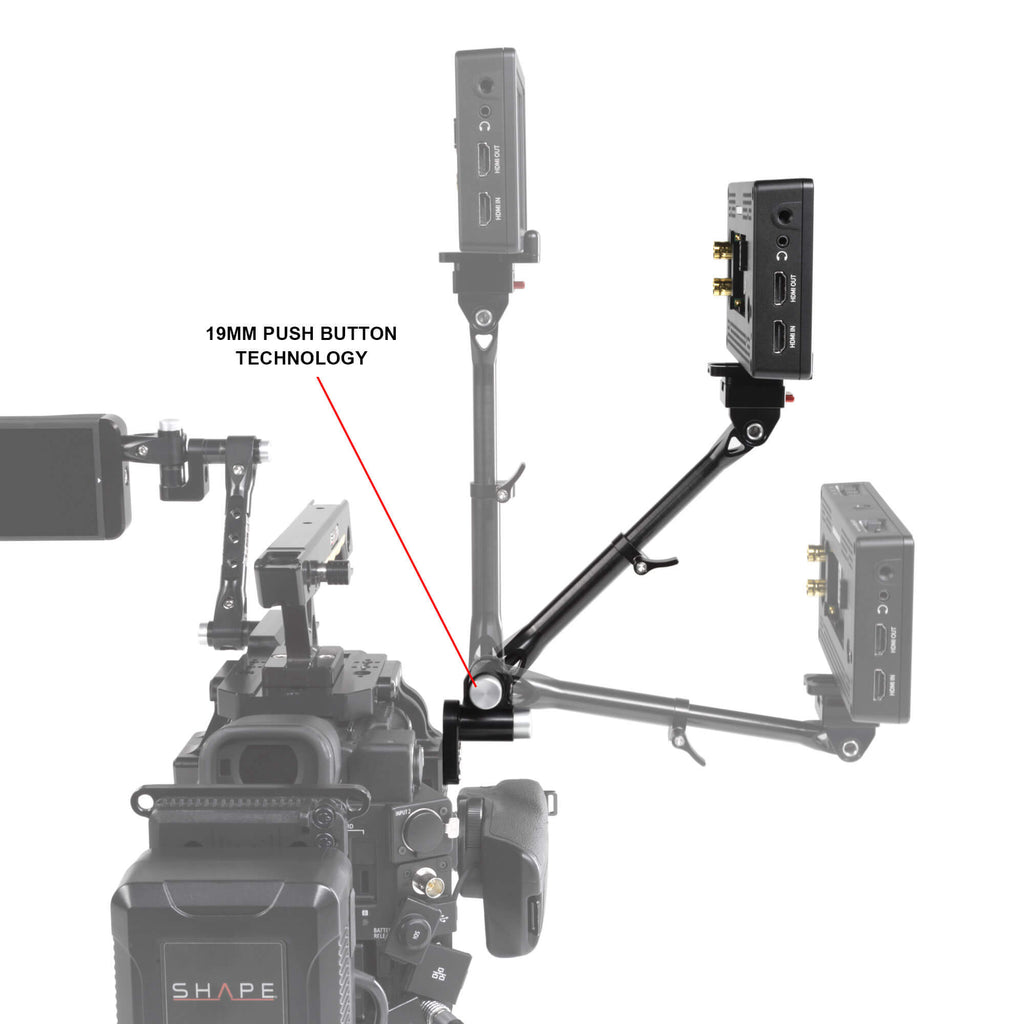 telescopic Push-Button magic arm with mini quick release 03_SHAPE_Telescopic_Push_Button_Magic_Arm_with_Mini_Quick_Release_Plate
