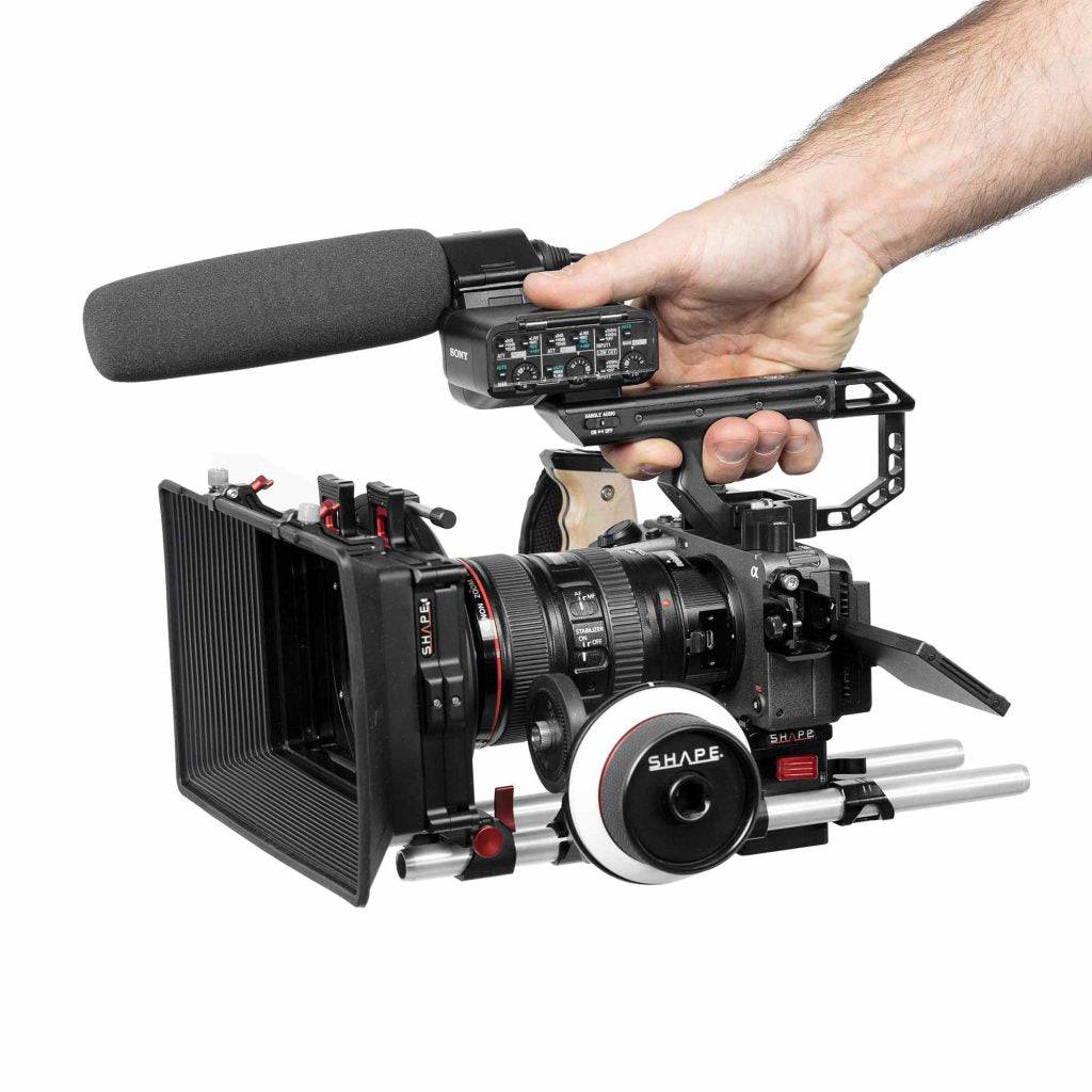 Sony FX3/FX30 Handle Extension Rig Noise cancelling solution 04_SHAPE_Sony_FX3_FX30_Handle_Extension_Rig_Noise_Cancelling_Solution
