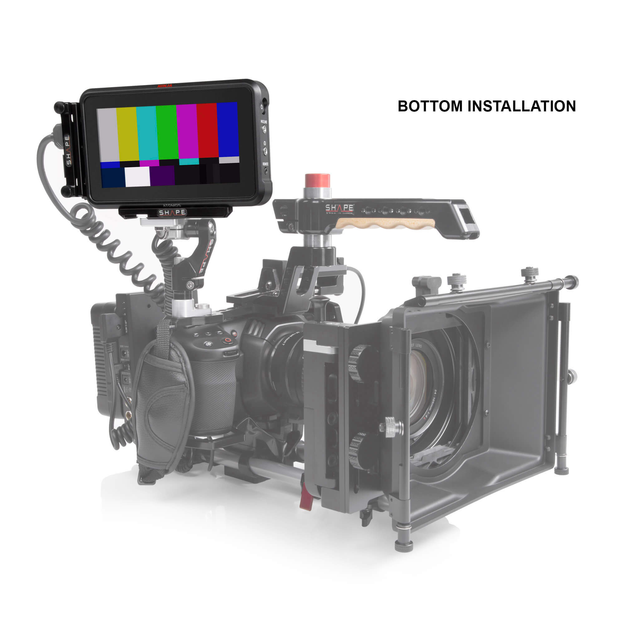 HDMI lock system and top plate kit for Atomos ninja V 5" & V+ 5.2" monitor recorders 04_SHAPE_Top_Plate_Kit_and_HDMI_Lock_System_for_Atomos_Ninja_V_V_