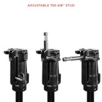 Low Boy Double Riser Stand Black/Chrome 6’9’’ 05_SHAPE_Low_Boy_Double_Riser_Stand_6_9_