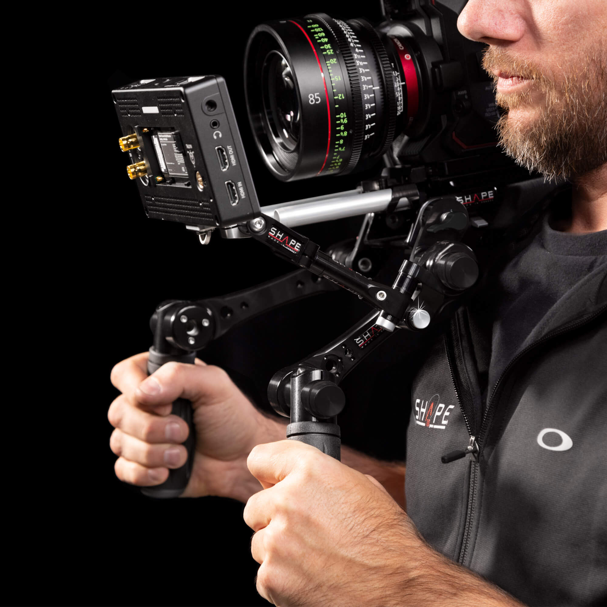 Compact quick handle Arri rosette black 07_SHAPE_Double_Quick_Handles_ARRI_Rosette_Black