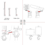 Aluminum tablet tripod mount with cold shoe 07_SHAPE_Tablet_Aluminium_Clamp_Mount