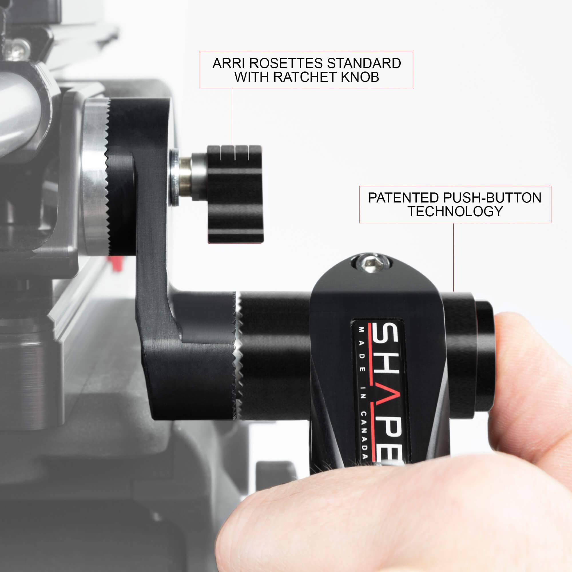 Shape - Poignées Télescopiques ARRI Rosette Cuff Kit Noir 07_SHAPE_Telescopic_Handles_ARRI_Rosette_Cuff_Kit_Black