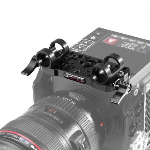 RED® KOMODO™ & KOMODO™ 6K PRODUCTION PACK full camera cage with 15 mm LW rod system 08_SHAPE_RED__KOMODO____KOMODO__6K_Production_Pack_Camera_Cage__Top_Handle_and_Rod_Bloc_System