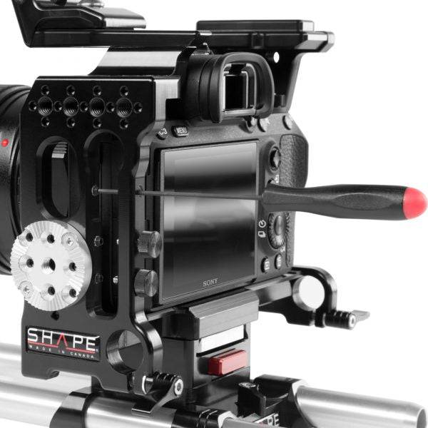 Sony A7R3 cage 15 mm rod system 08_SHAPE_Sony_A7R_III_A7_III_Camera_Cage__Top_Handle_and_Rod_Bloc_System